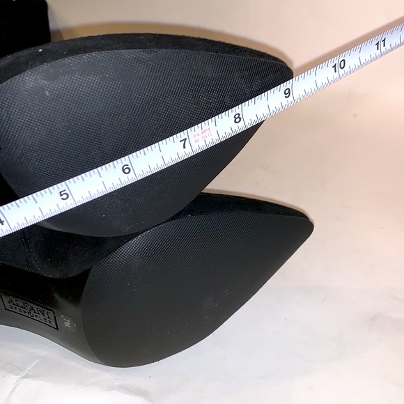 Alfani Step N Flex Tadashi heeled boot in black suede and leopard print … - Picture 8 of 10